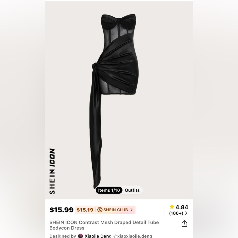 Short black dress
